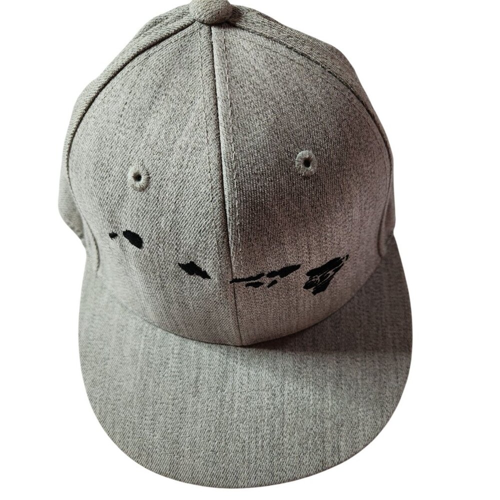 Honolua hat cap Gray hawaii surfing beach coastal ocean Fitted 6 7/8 - 7 1/4